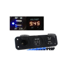 USB Charger 12V Car Cigarette Lighter Socket Voltmeter